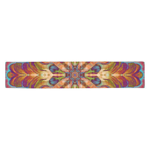 mandala hamsa 1-8 Table Runner 14x72 inch