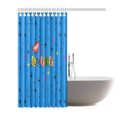 Smile Popart by Popart Lover Shower Curtain 72"x72"