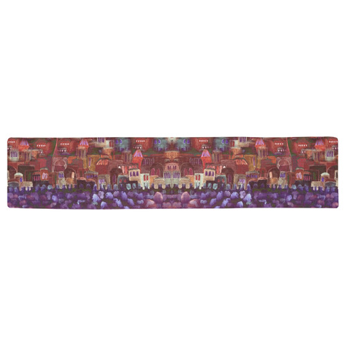 jerusalem  rose Table Runner 16x72 inch