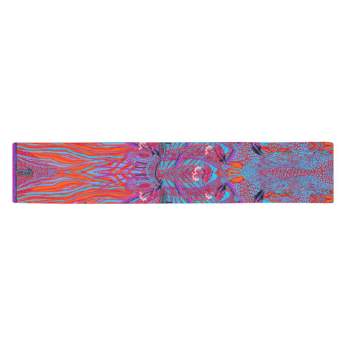 crazy jungle artsadd Table Runner 14x72 inch