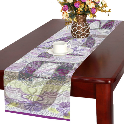 -20X30-   שלום בעברית ובאנגלית-4 Table Runner 16x72 inch