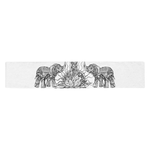 elephants 1310 Table Runner 14x72 inch