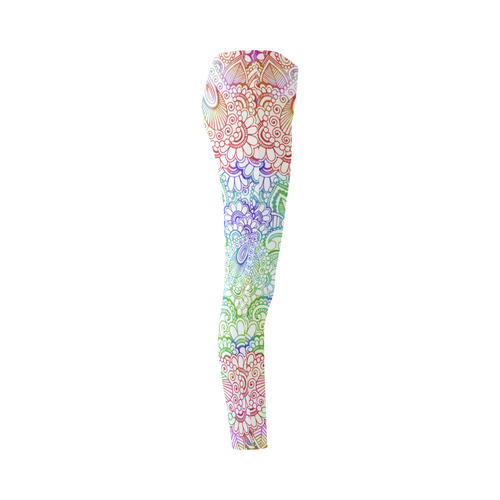 India Paisley Pattern - light watercolor grunge Cassandra Women's Leggings (Model L01)