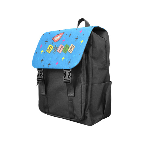 Smile Popart by Popart Lover Casual Shoulders Backpack (Model 1623)