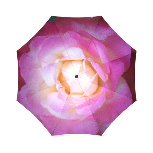 pink rose Foldable Umbrella (Model U01)