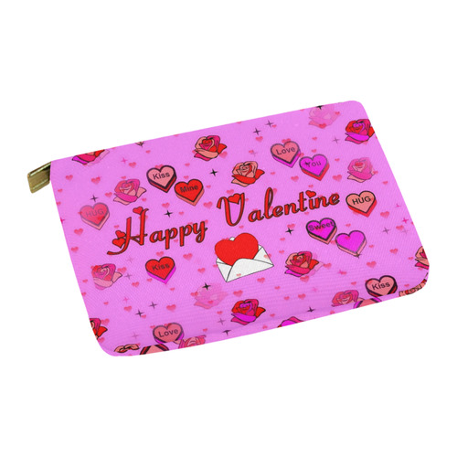 Happy Valentines by Popart Lover Carry-All Pouch 12.5''x8.5''