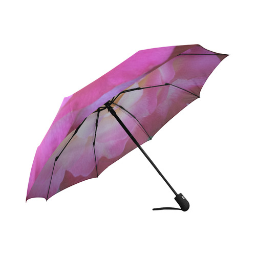 pink rose Auto-Foldable Umbrella (Model U04)