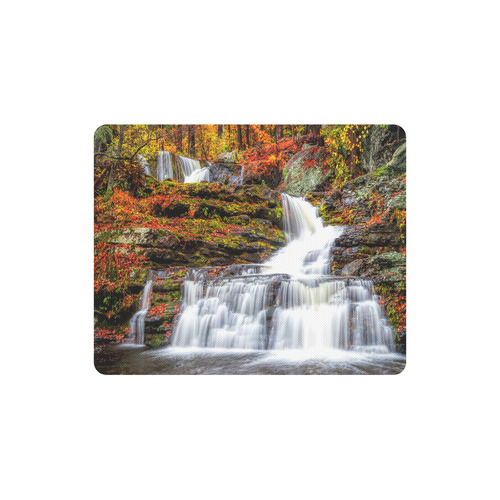 Autumn Waterfall Rectangle Mousepad