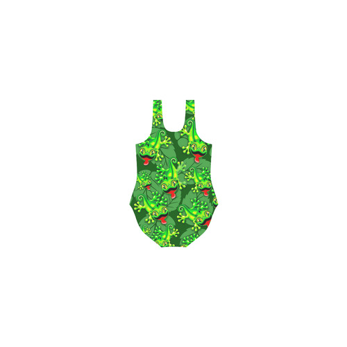Gecko Lizard Baby Cartoon Vest One Piece Swimsuit (Model S04)