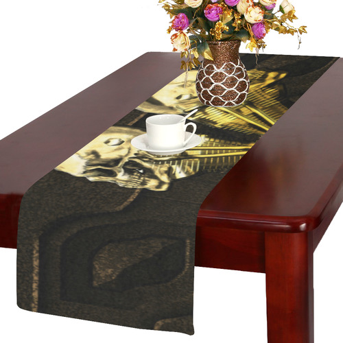 Awesome mechanical skull Table Runner 14x72 inch