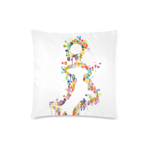 Playing Dog with Ball Custom Zippered Pillow Case 18"x18" (one side)