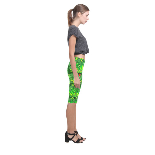 Gecko Lizard Baby Cartoon Hestia Cropped Leggings (Model L03)