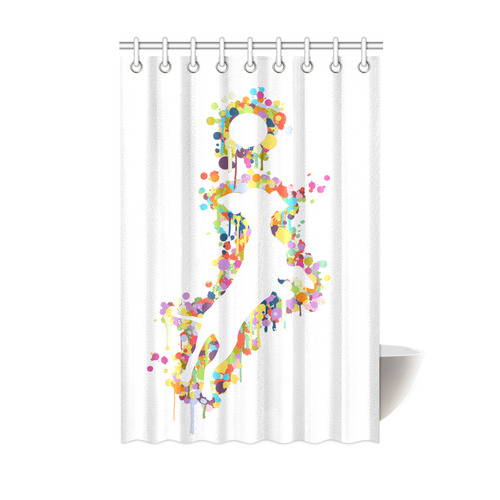 Playing Dog with Ball Shower Curtain 48"x72"