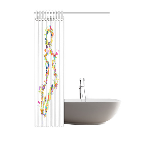 Playing Dog with Ball Shower Curtain 48"x72"