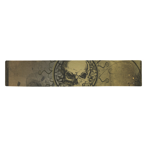 Amazing skull with skeletons Table Runner 14x72 inch