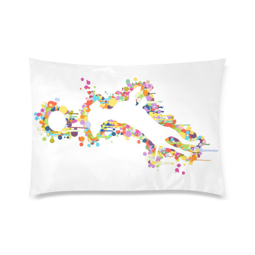 Playing Dog with Ball Custom Zippered Pillow Case 20"x30" (one side)