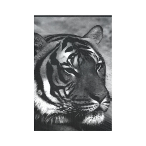 B&W Tiger Cotton Linen Wall Tapestry 60"x 90"