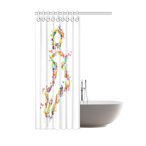 Playing Dog with Ball Shower Curtain 48"x72"