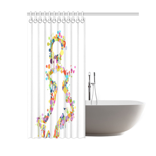 Playing Dog with Ball Shower Curtain 60"x72"