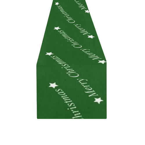 merry christmas,text,green Table Runner 14x72 inch