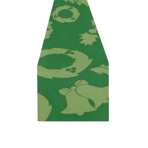 Christmas Pattern green Table Runner 14x72 inch