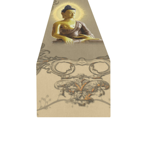 Buddha with light effect Table Runner 16x72 inch