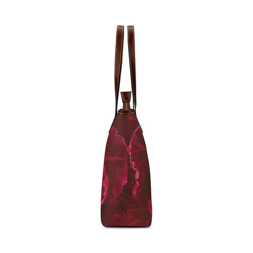 Red Cabbage Leaves Nature Art Shoulder Tote Bag (Model 1646)