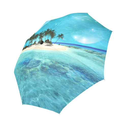Wonderful tropical island Auto-Foldable Umbrella (Model U04)