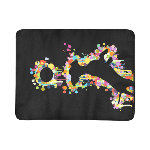 Playing Dog with Ball Beach Mat 78"x 60"