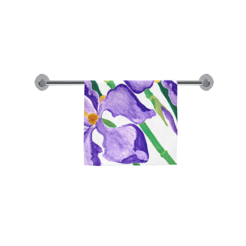 Diagonal Purple Iris Custom Towel 16"x28"