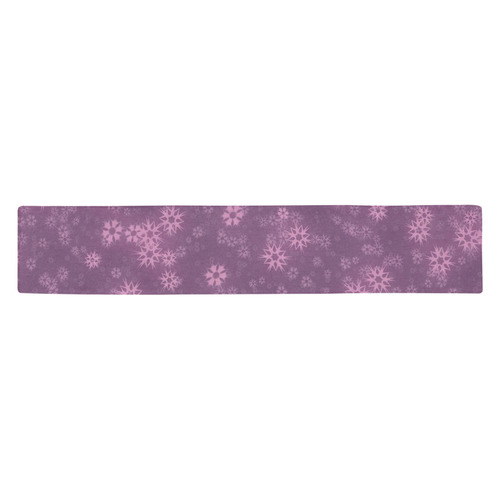 Snow stars lilac Table Runner 14x72 inch