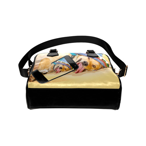 Naugusthty Dog Shoulder Handbag (Model 1634)