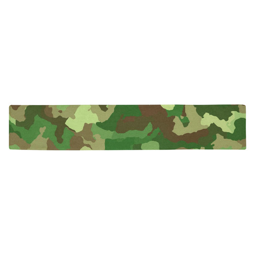 camouflage green Table Runner 14x72 inch
