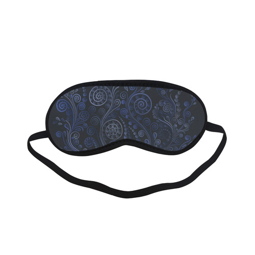 3D Ornamental blue on gray Sleeping Mask