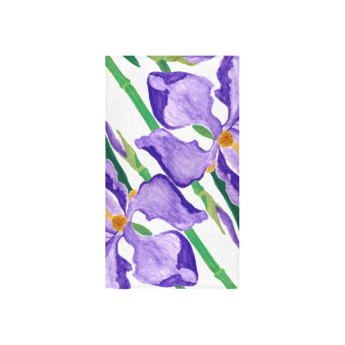 Diagonal Purple Iris Custom Towel 16"x28"