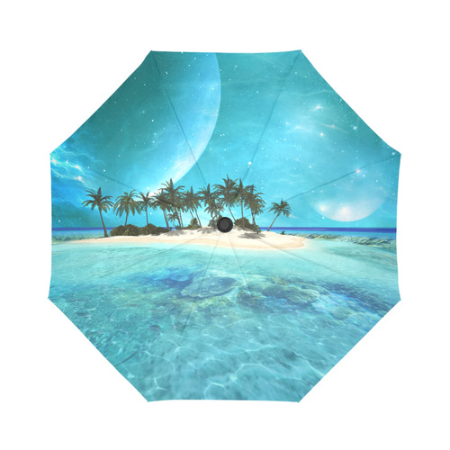 Wonderful tropical island Auto-Foldable Umbrella (Model U04)