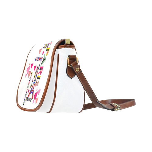 City Of Love By Nico Bielow Saddle Bag/Large (Model 1649)