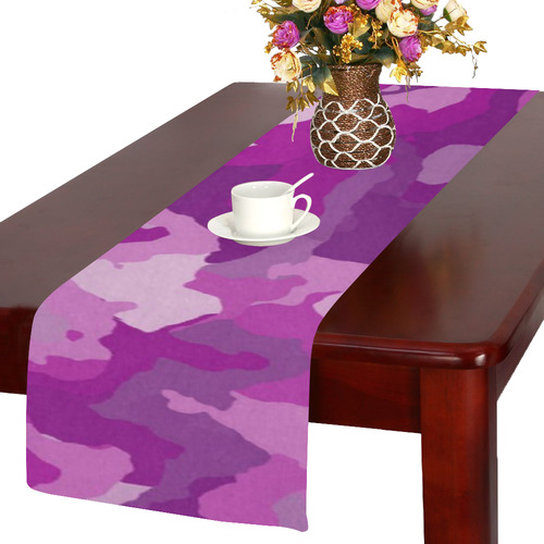 camouflage purple Table Runner 14x72 inch