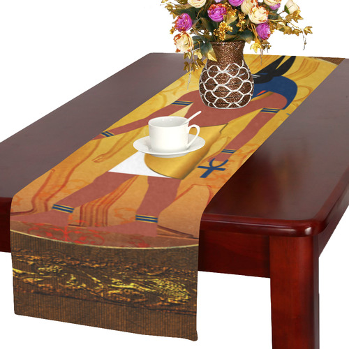 Anubis the egyptian god Table Runner 16x72 inch