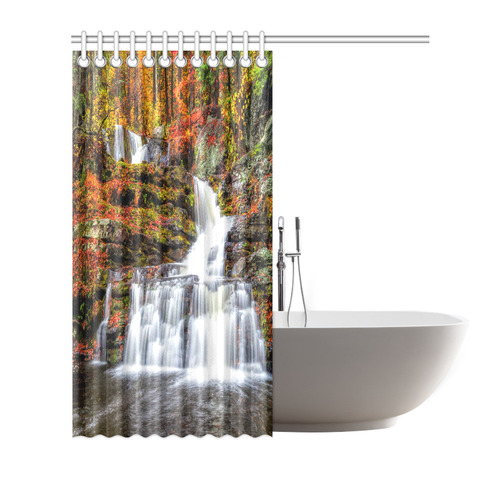 Autumn Waterfall Shower Curtain 72"x72" ID D1142997