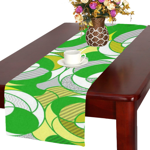 Retro Pattern 1972 Table Runner 16x72 inch