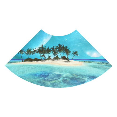 Wonderful tropical island 3/4 Sleeve Sundress (D23)