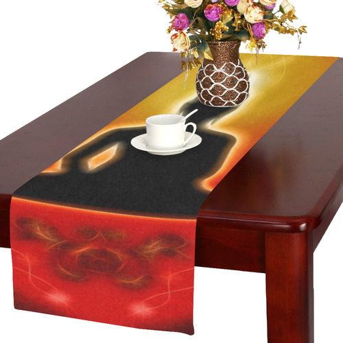 Buddha with light effect Table Runner 16x72 inch