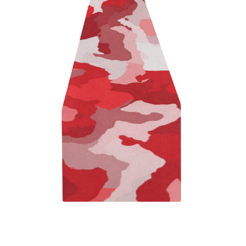 camouflage red Table Runner 14x72 inch