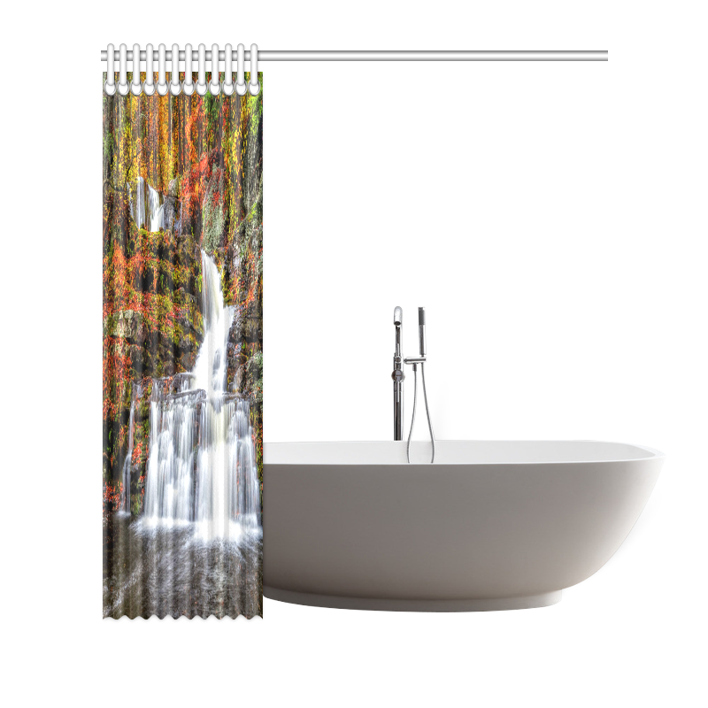Autumn Waterfall Shower Curtain 72"x72" ID D1142997