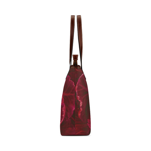 Red Cabbage Leaves Nature Art Shoulder Tote Bag (Model 1646)