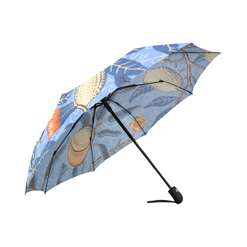 William Morris Pomegranate Vintage Landscape Auto-Foldable Umbrella (Model U04)