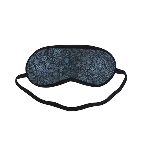 3D ornaments, psychedelic blue Sleeping Mask