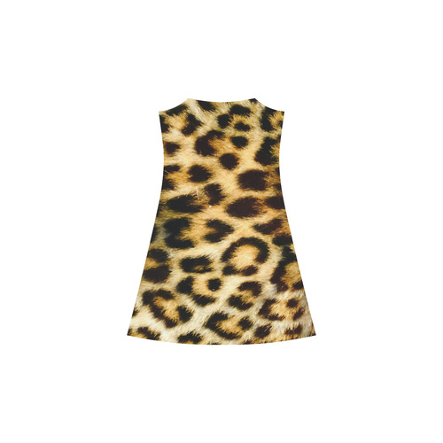 Leopard Big Cat Fur Pattern Alcestis Slip Dress (Model D05)