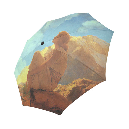 Maxfield Parrish Spring Morning Fine Art Auto-Foldable Umbrella (Model U04)